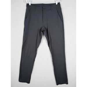 BYLT Premium Basics Everyday Pant 2.0 Slim Fit Dark Charcoal Grey Mens 32